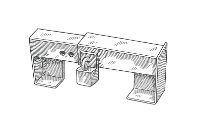 Graphical representation of a locking system