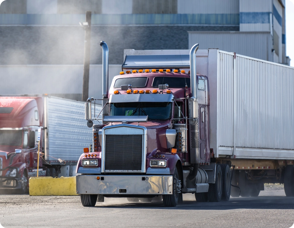 A large cargo truck